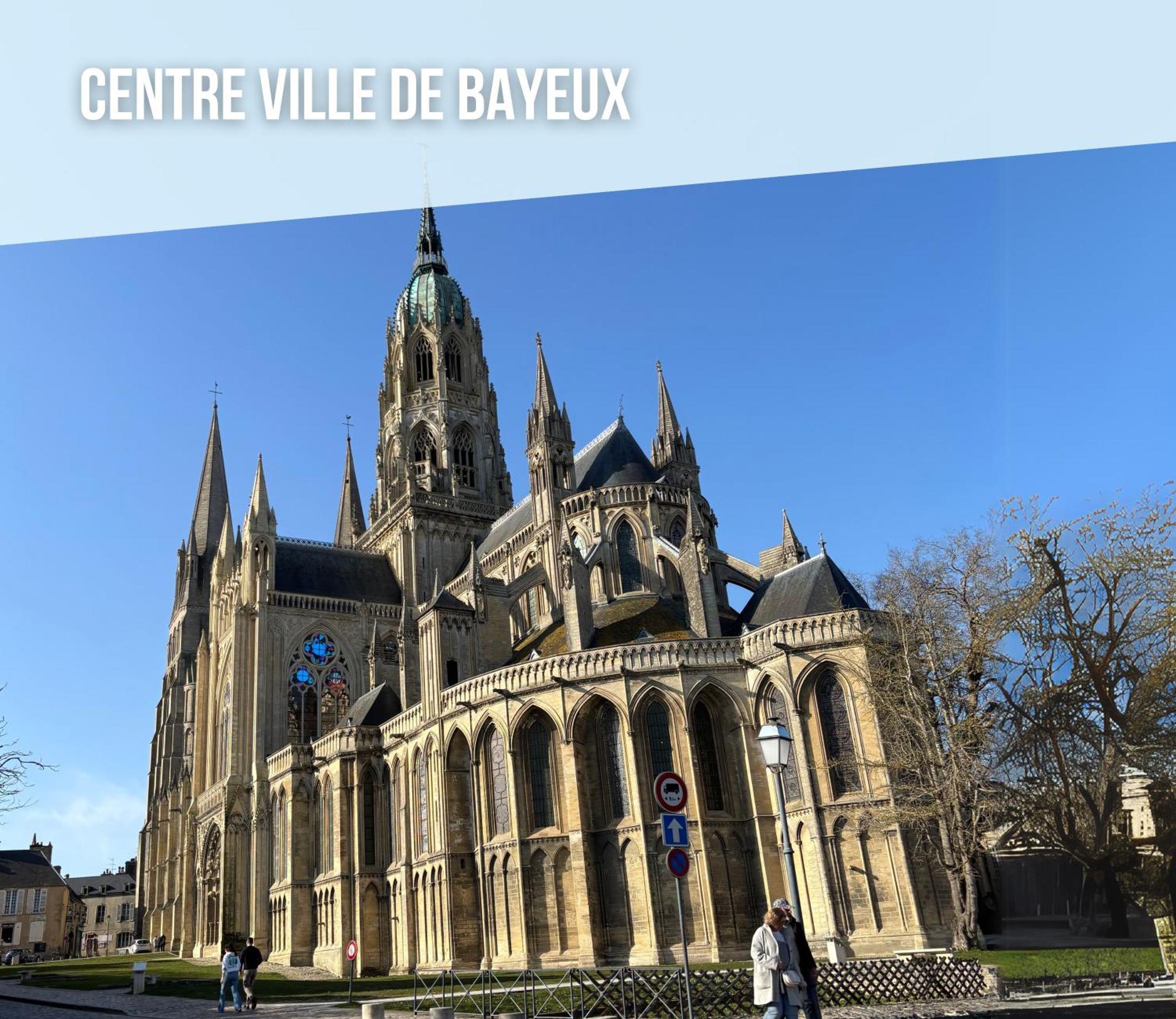 Les Combles De L Aure Grand Studio Cosy Confortable Classe 3 Etoiles Centre Bayeux 2 Mn A Pied Cathedrale Proche Plages Du Debarquement 외부 사진